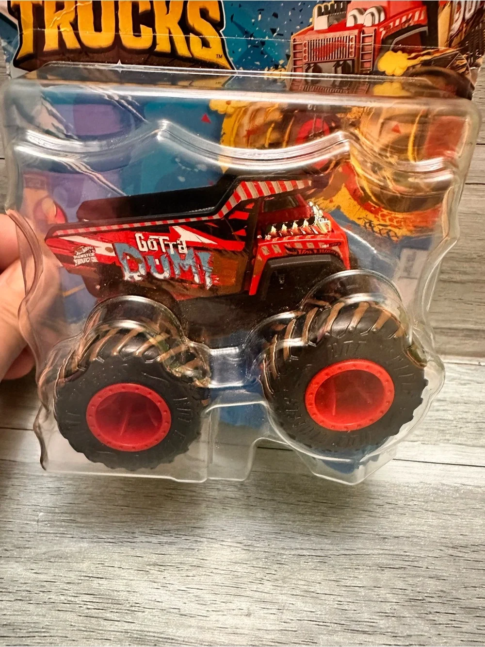 Hot Wheels Monster Trucks 'Gotta Dump' Red Monster Truck Toy
